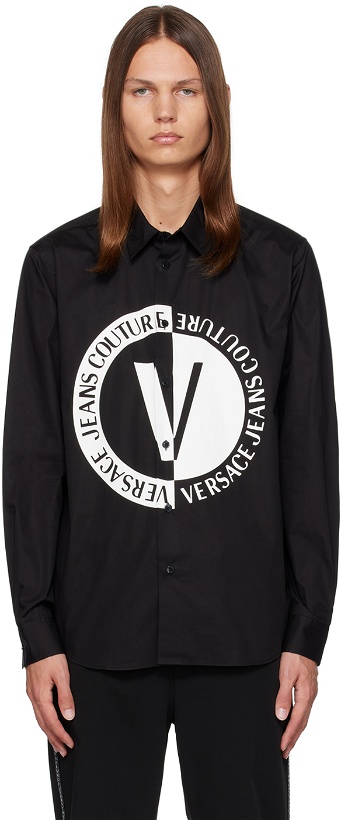 Photo: Versace Jeans Couture Black V-Emblem Shirt
