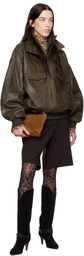 Isabel Marant Brown Dorry Leather Jacket