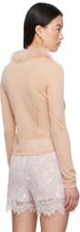 Blumarine Pink Knitted Cardigan