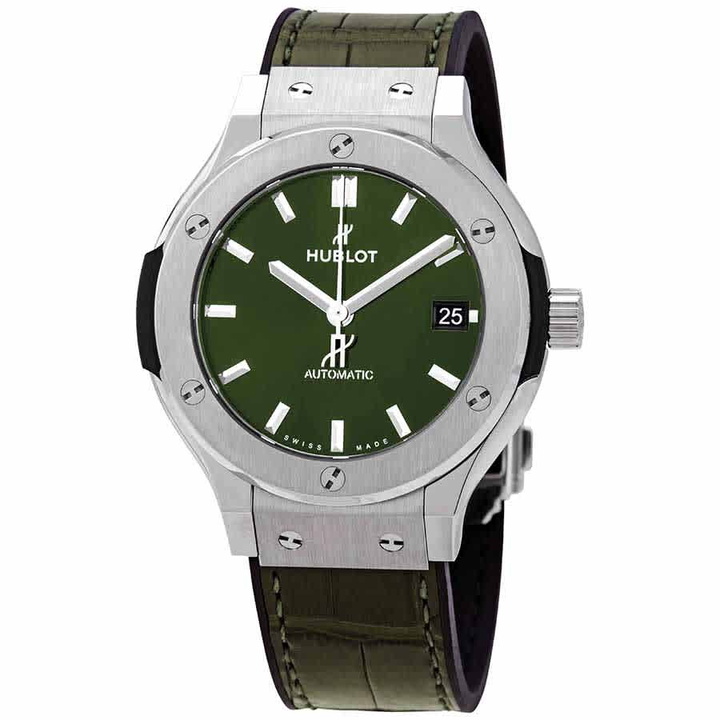 Photo: Hublot Classic Fusion Automatic Green Dial Mens Watch 565.NX.8970.LR