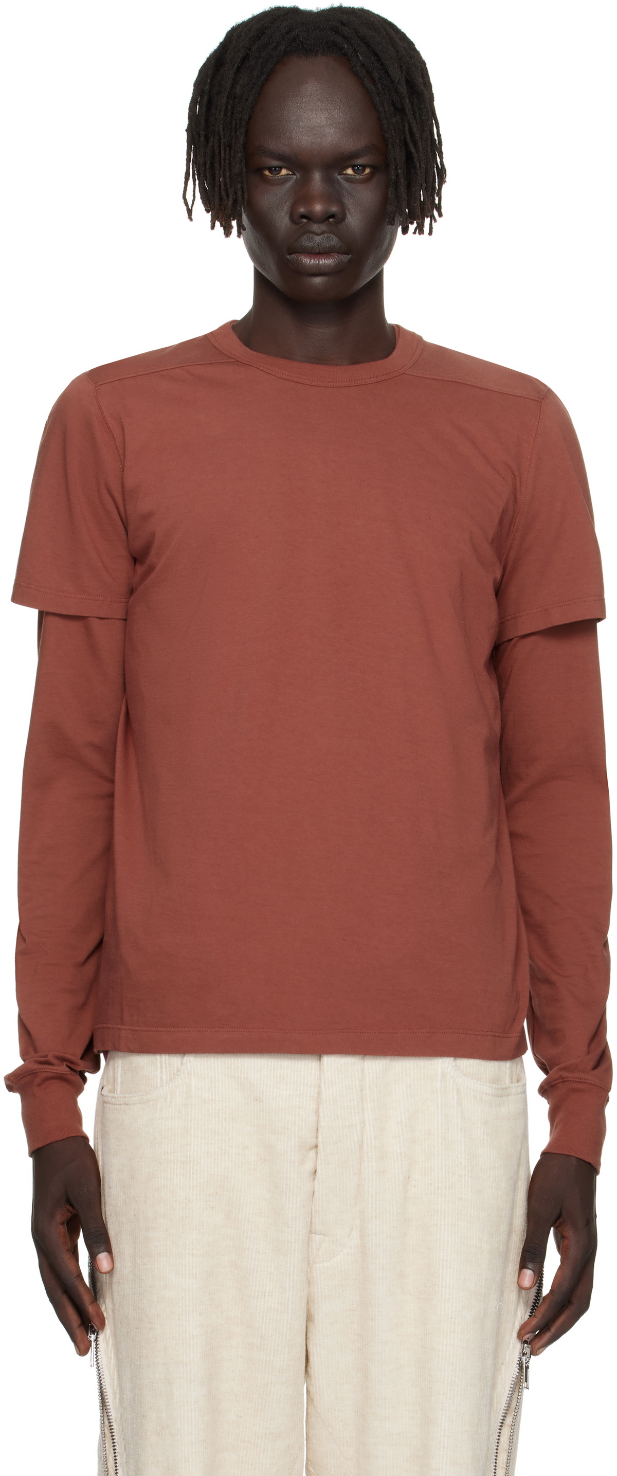 Rick Owens Off-White Porterville Double Long Sleeve T-Shirt