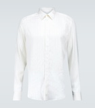 Lanvin - Long-sleeved pinstriped silk shirt