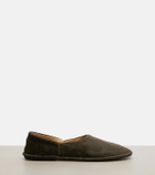 The Row Canal calf hair slip-on shoes