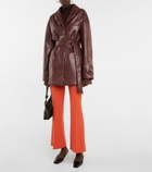Nanushka - Liban belted faux leather jacket