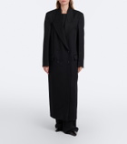 Róhe Double-breasted virgin wool coat