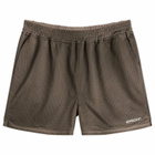 Represent Men's Washed Mesh Shorts in Vintage Khaki