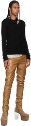 Rick Owens Black Cashmere Banana Ziggy Sweater