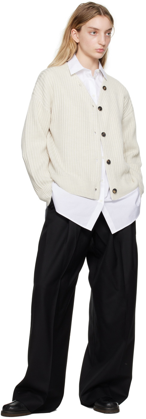 Mark Kenly Domino Tan Beige Kathena Cardigan
