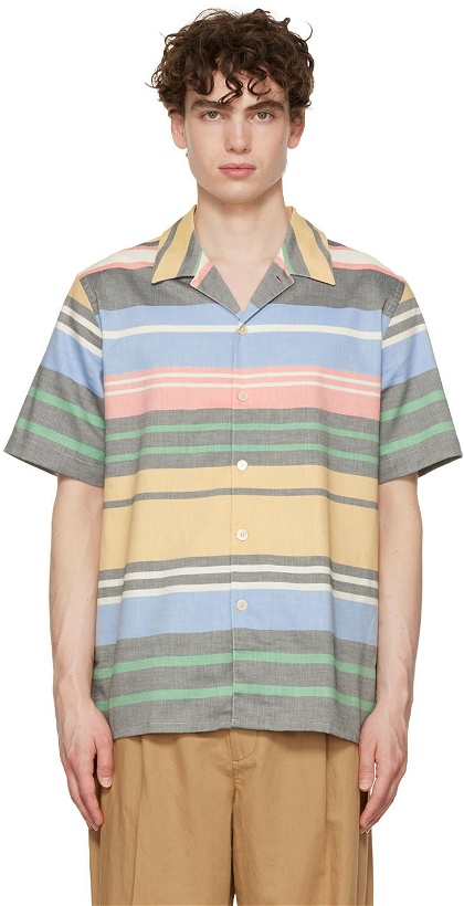 Photo: PS by Paul Smith Multicolor Muted Multistripe Shirt