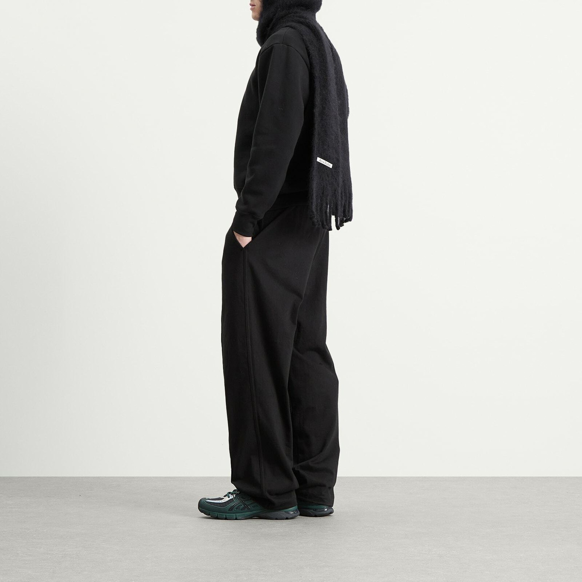 Acne Studios Kooder Hooded Scarf in Black 