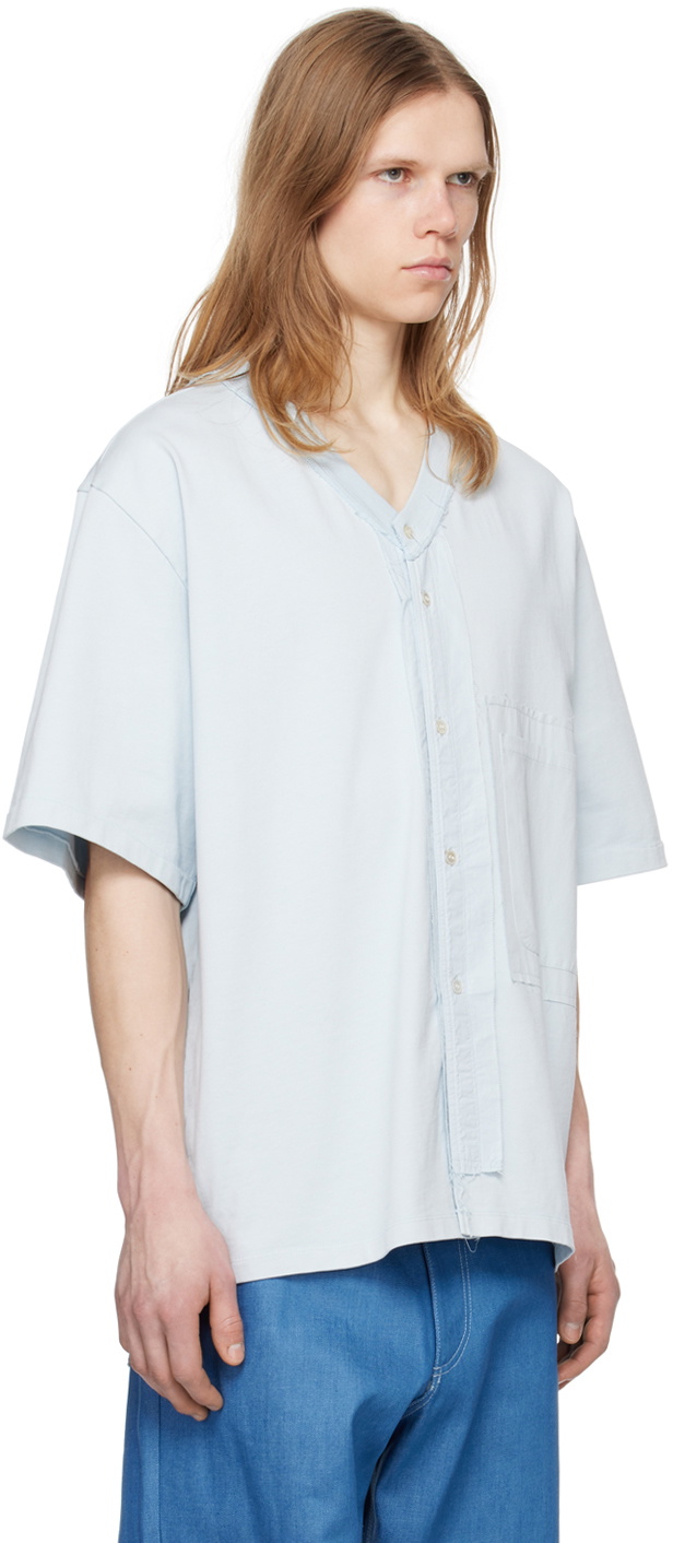 Camiel Fortgens Blue Buttoned T-Shirt