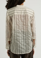 Day Birger ET Mikkelsen Yrsa Striped Chiffon Shirt Cream