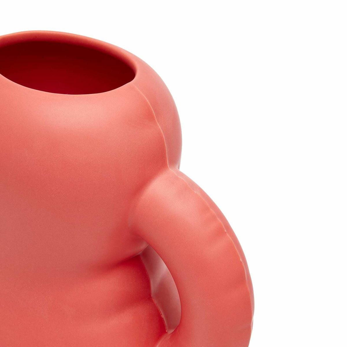 Home Studyo Oscar Vase in Coral Red 