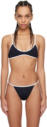 Tropic of C Black & White Sculpting Rio Bikini Top
