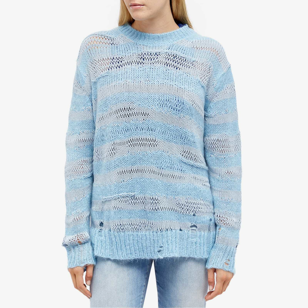 Acne Studios Women's Kosimo Mohair RWS Sweater in Sky Blue