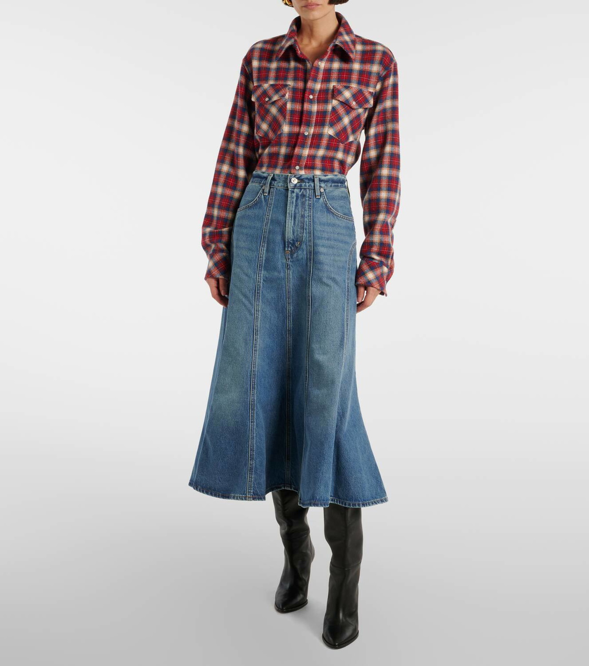 Citizens of Humanity Gaucho Vintage denim maxi skirt
