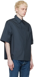 Calvin Klein Navy Oversized Button-Down Shirt