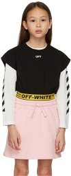 Off-White Kid Black Industrial Cropped T-Shirt