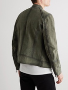 Belstaff - V Racer 2.0 Slim-Fit Washed-Suede Jacket - Green