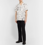 Bottega Veneta - Camp-Collar Printed Cotton Shirt - White