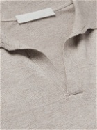 Saman Amel - Mercerised Cotton Polo Shirt - Neutrals
