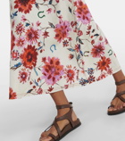 Dorothee Schumacher Floral Ease linen midi skirt