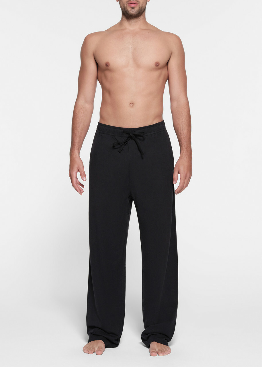 Skims Straight-leg Jersey Trousers Black