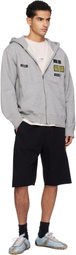 MM6 Maison Margiela Black Label Patch Shorts