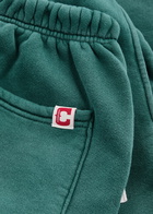 Cherry Los Angeles Logo-appliqué Cotton Sweatpants Green