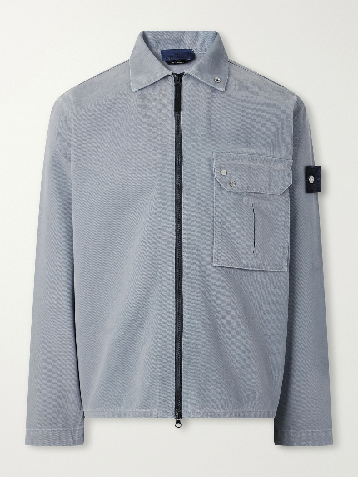 Stone Island - DENIM Corroded Bull Denim-TC Overshirt - Gray