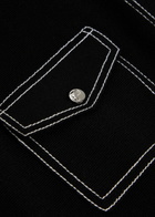 Tory Burch Topstitch Wool Cardigan Black