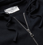 Officine Generale - Cotton and Wool-Blend Zip-Up Hoodie - Blue