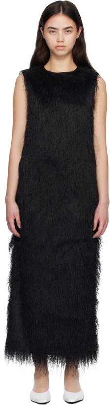 Photo: Loulou de Saison Black TIWA Fringed Maxi Dress