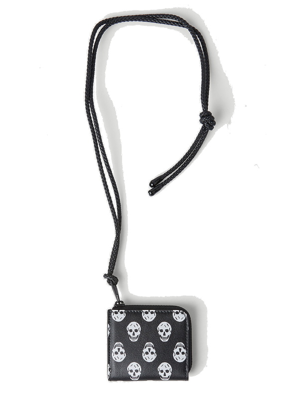 Photo: Skull Motif Coin Wallet in Black