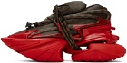 Balmain Brown & Red Unicorn Sneakers
