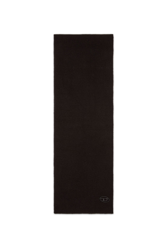 Photo: Diesel Ribbed wool-blend scarf - Scarf - Unisex - Black