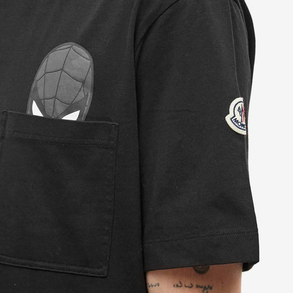 Moncler x Spiderman Pocket Print T-Shirt in Black Moncler