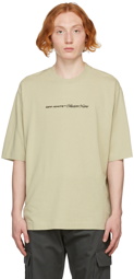 Off-White Beige Collection Name Skate T-Shirt