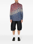 Glass Cypress Blue Block Dyed Tie-Dye Shirt