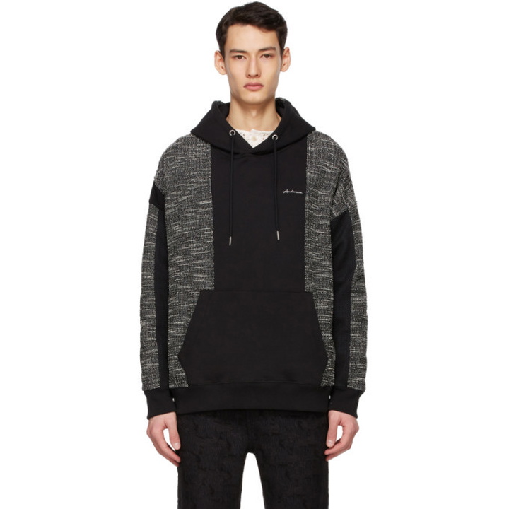 Photo: Andersson Bell Black Fabric Contrast Hoodie