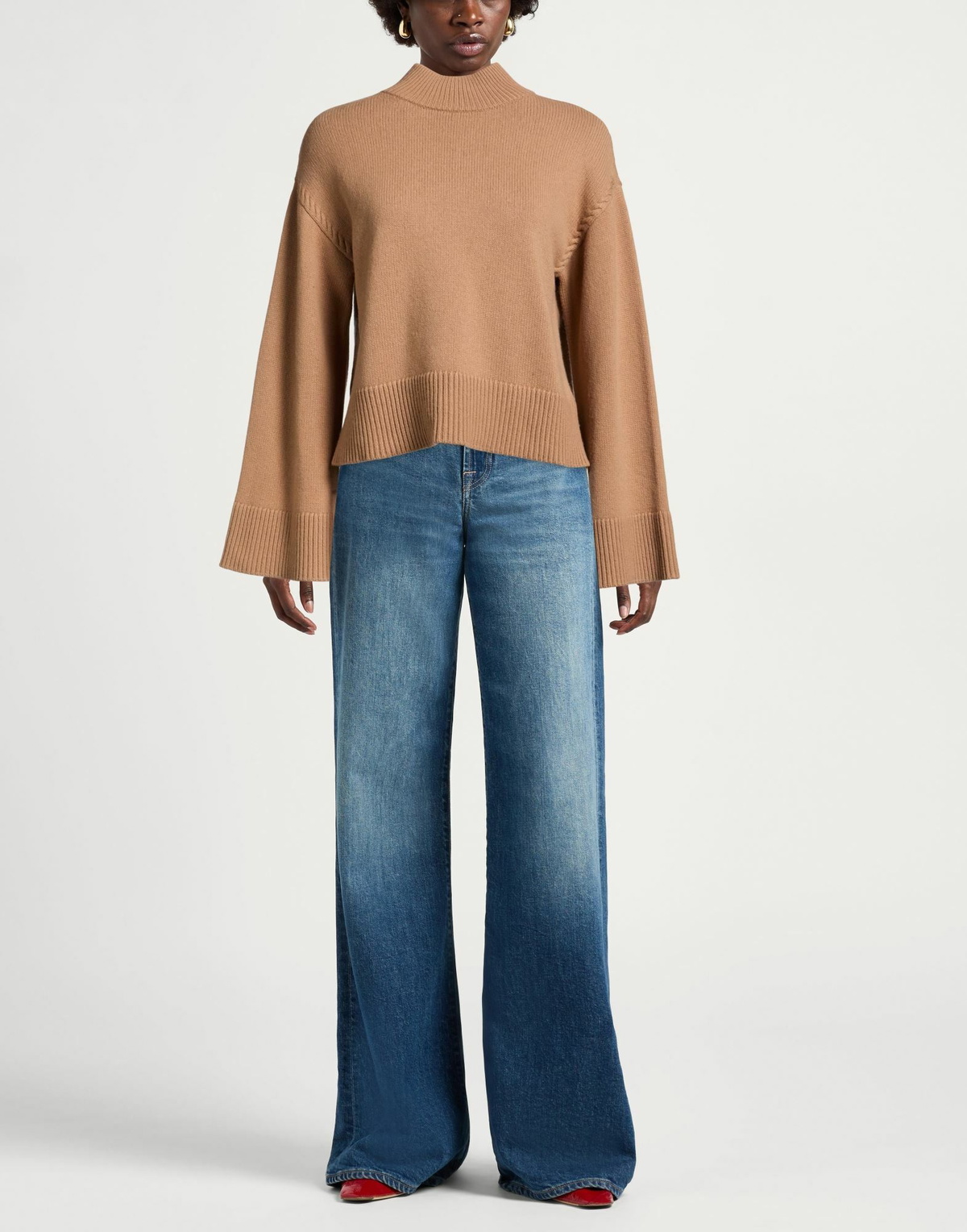 Lauren Ralph Lauren Womens Turtleneck Camel