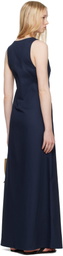 Ruohan Navy Kee Denim Maxi Dress