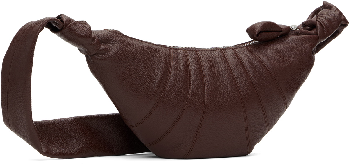 LEMAIRE Burgundy Small Croissant Bag Lemaire