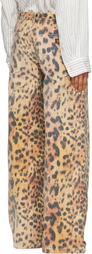 R13 Orange D'Arcy Flare Carpenter Jeans