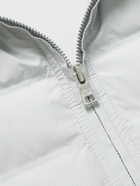 Peter Millar - Winsome Hybrid Quilted Striped Shell and Piqué Gilet - Gray