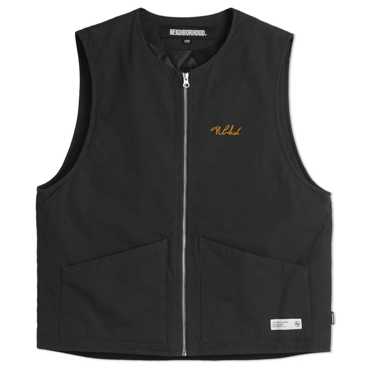 Photo: Neighborhood Men's Padded Work Vest in Black