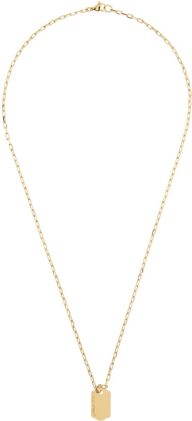Photo: IN GOLD WE TRUST PARIS SSENSE Exclusive Gold Cable Chain Necklace