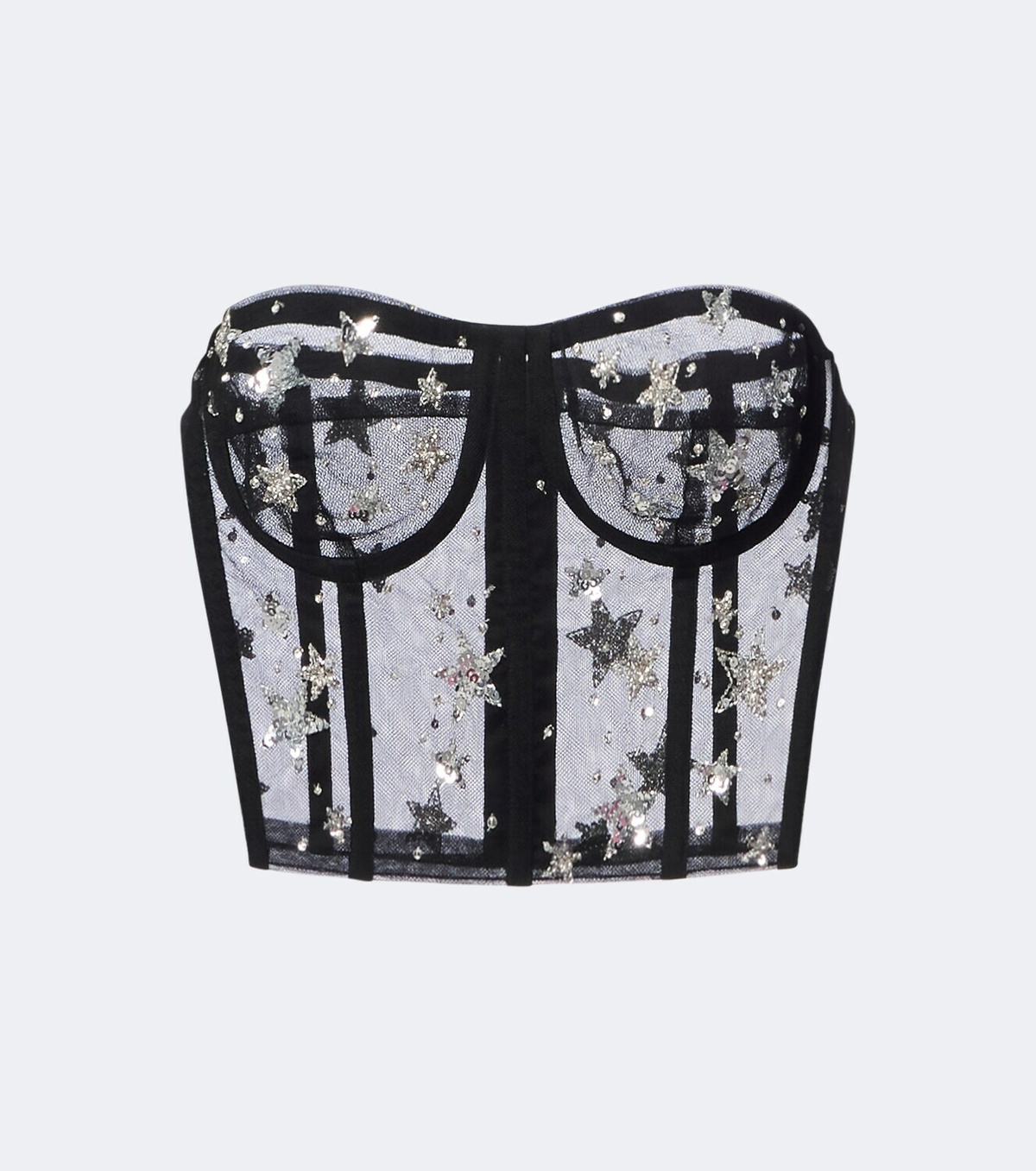 Dolce&Gabbana Embellished mesh bustier