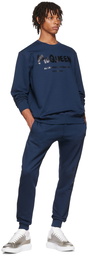 Alexander McQueen Navy Cotton Lounge Pants