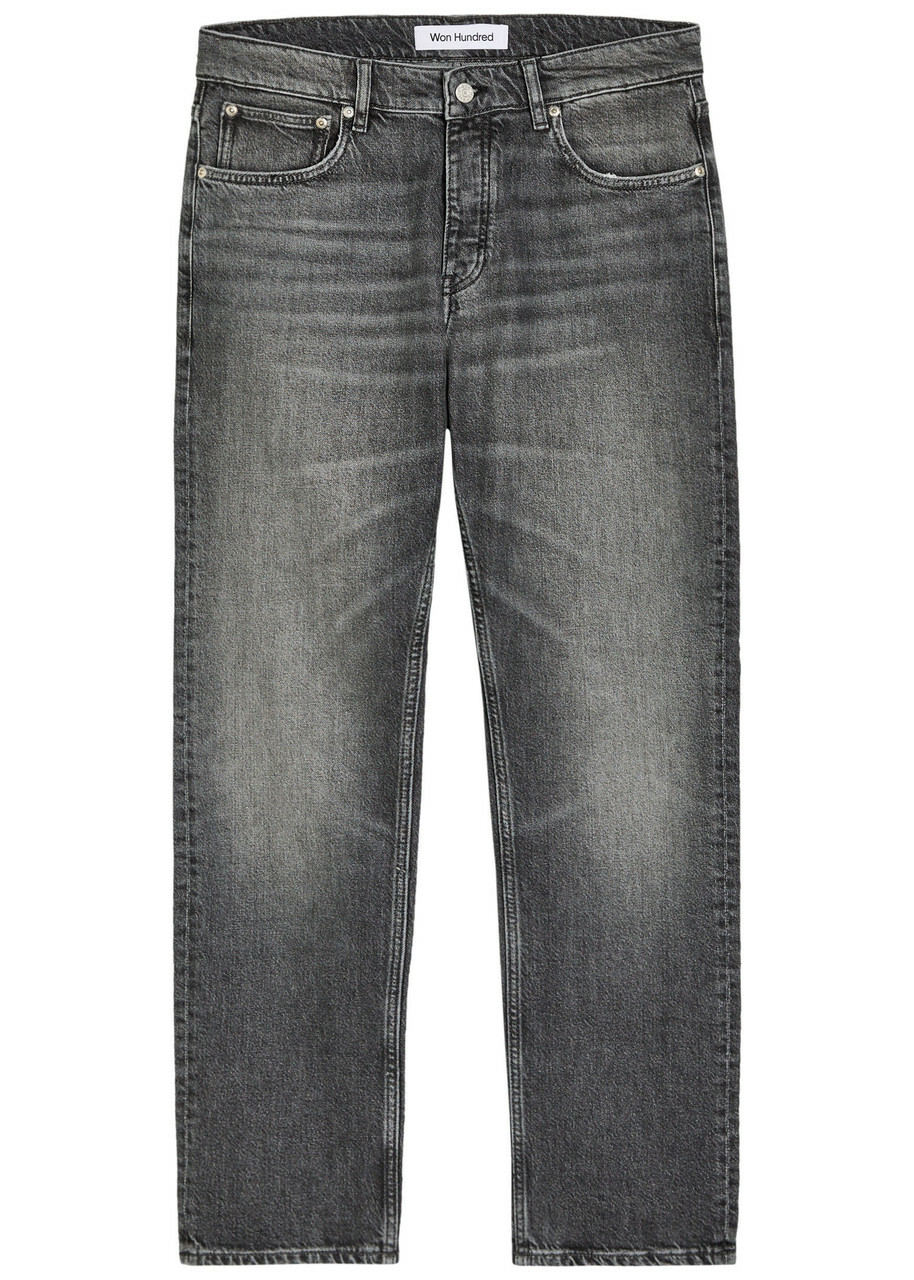 Won Hundred Archer Tapered-leg Jeans Grey
